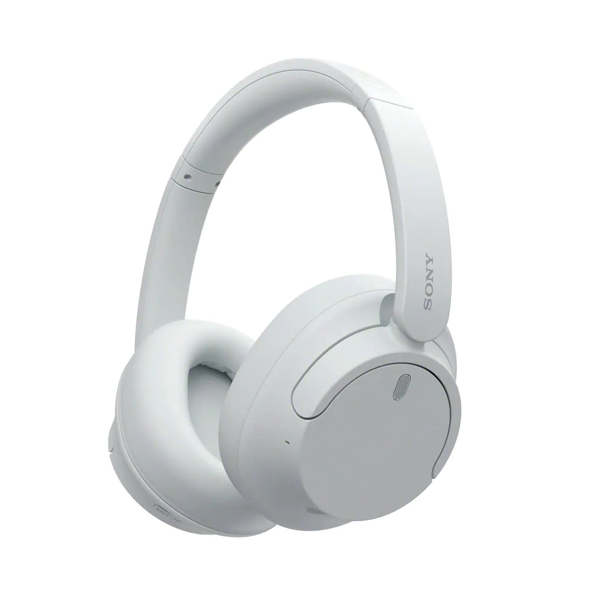 Front view of Sony WH-CH720N wireless headphones in white, showcasing sleek over-ear design.