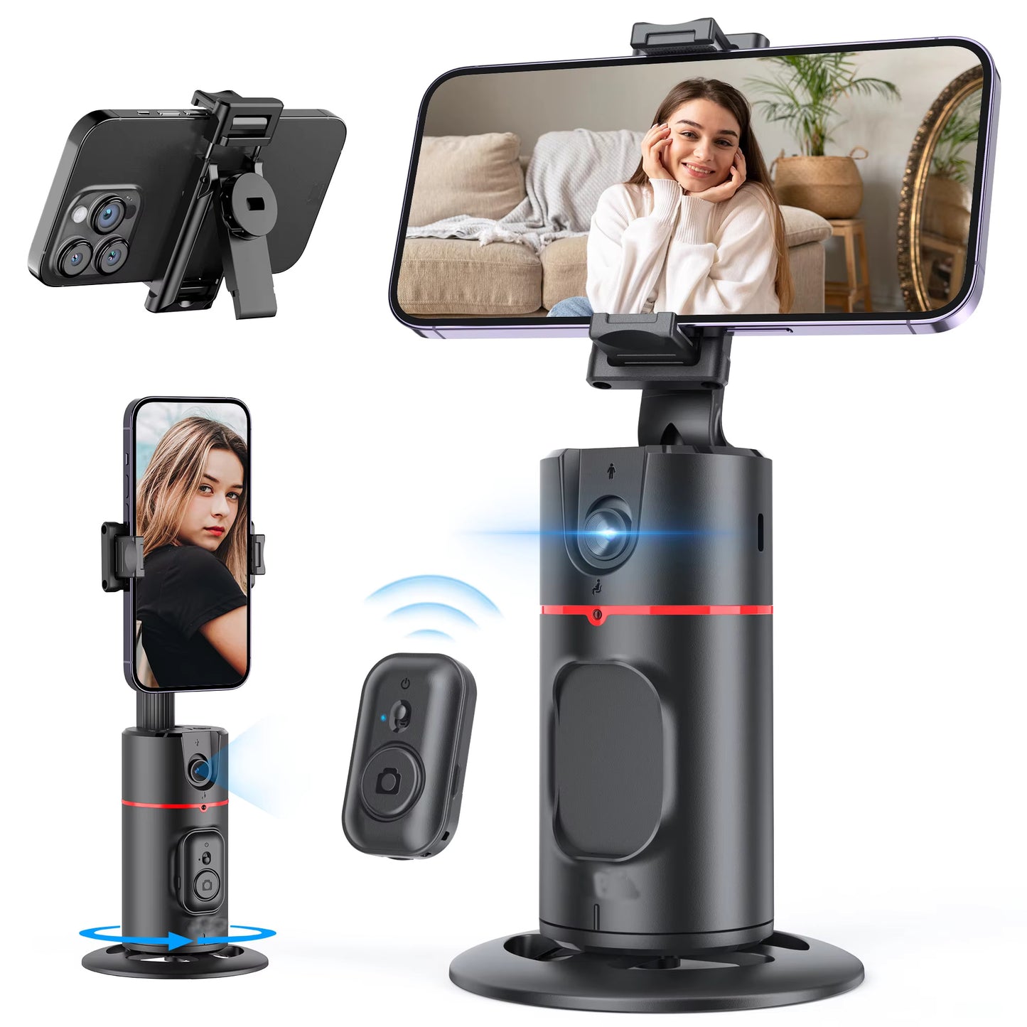 Selfie Show PO2 Gimbal 360 Rotation AI Automatic