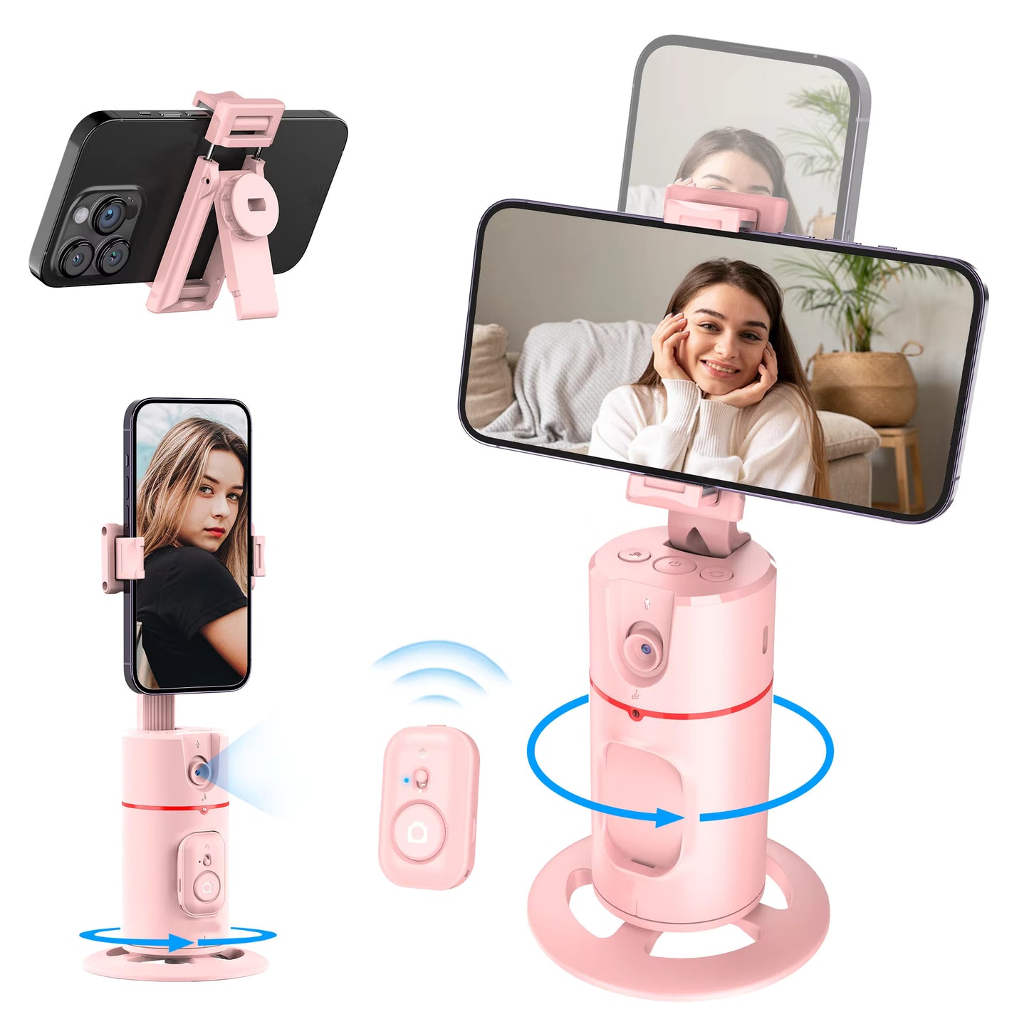 Selfie Show PO2 Gimbal 360 Rotation AI Automatic