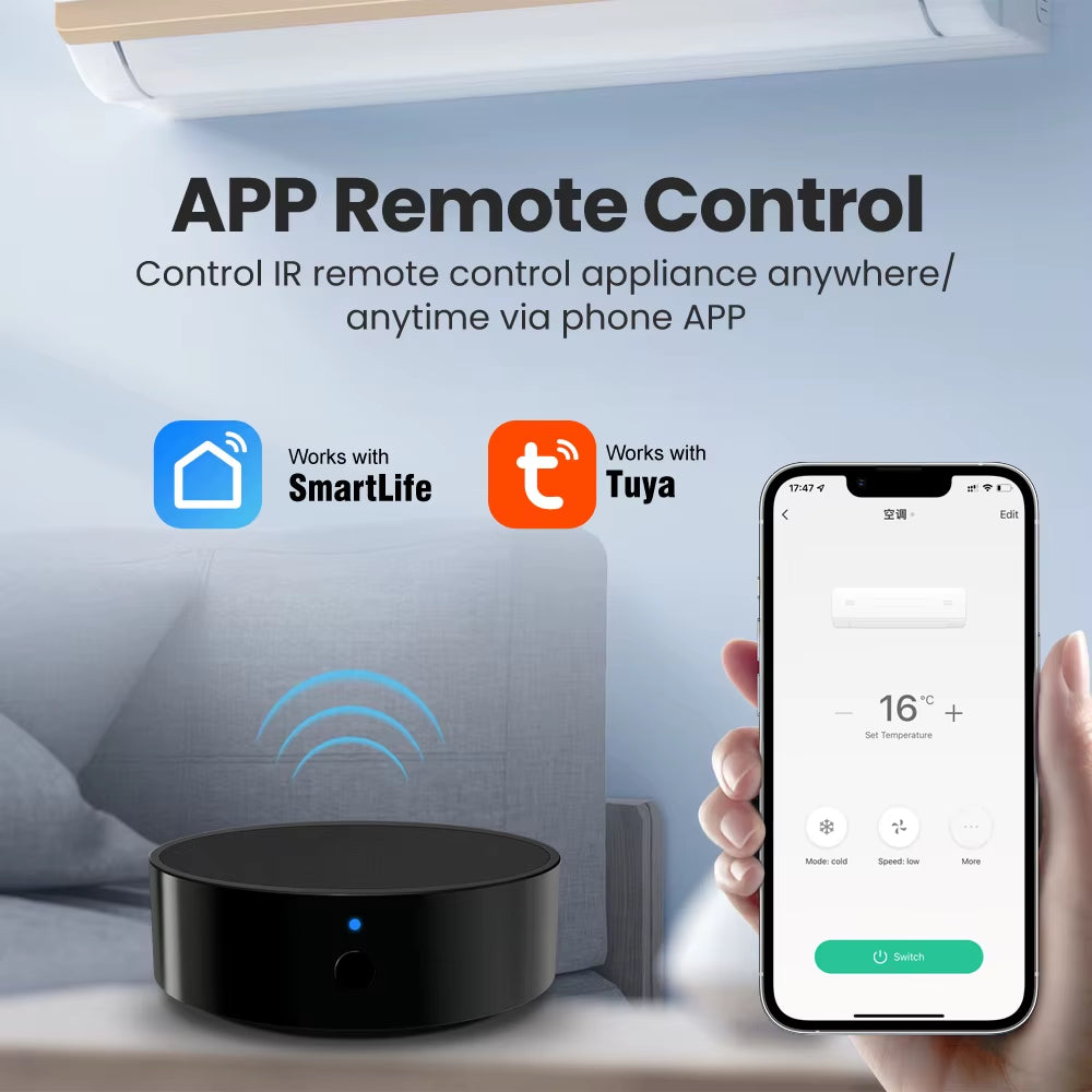 Tuya IR/RF Smart Remote Control Smart Wifi Universal Smart Home Gadgets Remote Control for Alexa Google Home