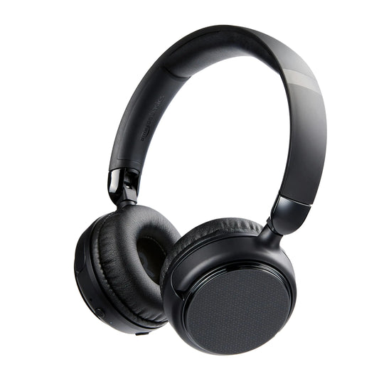 Sleek black wireless headphones with cushioned ear cups