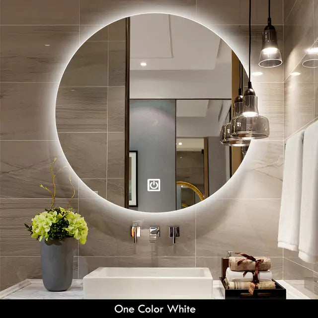 Modern LED Vanity Mirror – Perfect for makeup, grooming, and enhancing bathroom décor.